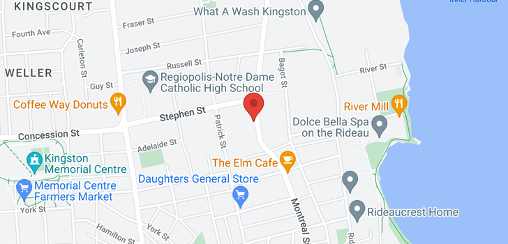 map of 390 Montreal ST